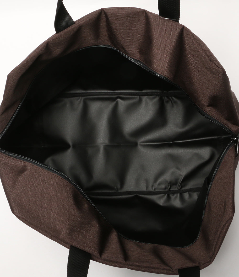 美品 HERVE' Chapelier ハンドバッグ 1957C コーデュラトラベルオーバーナイター モカ×ノワール レディース エルベシャプリエ