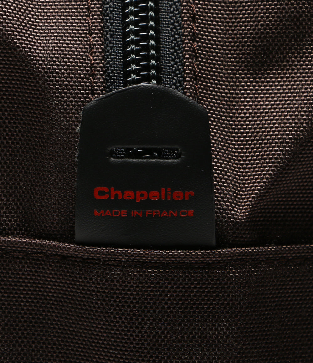 美品 HERVE' Chapelier ハンドバッグ 1957C コーデュラトラベルオーバーナイター モカ×ノワール レディース エルベシャプリエ