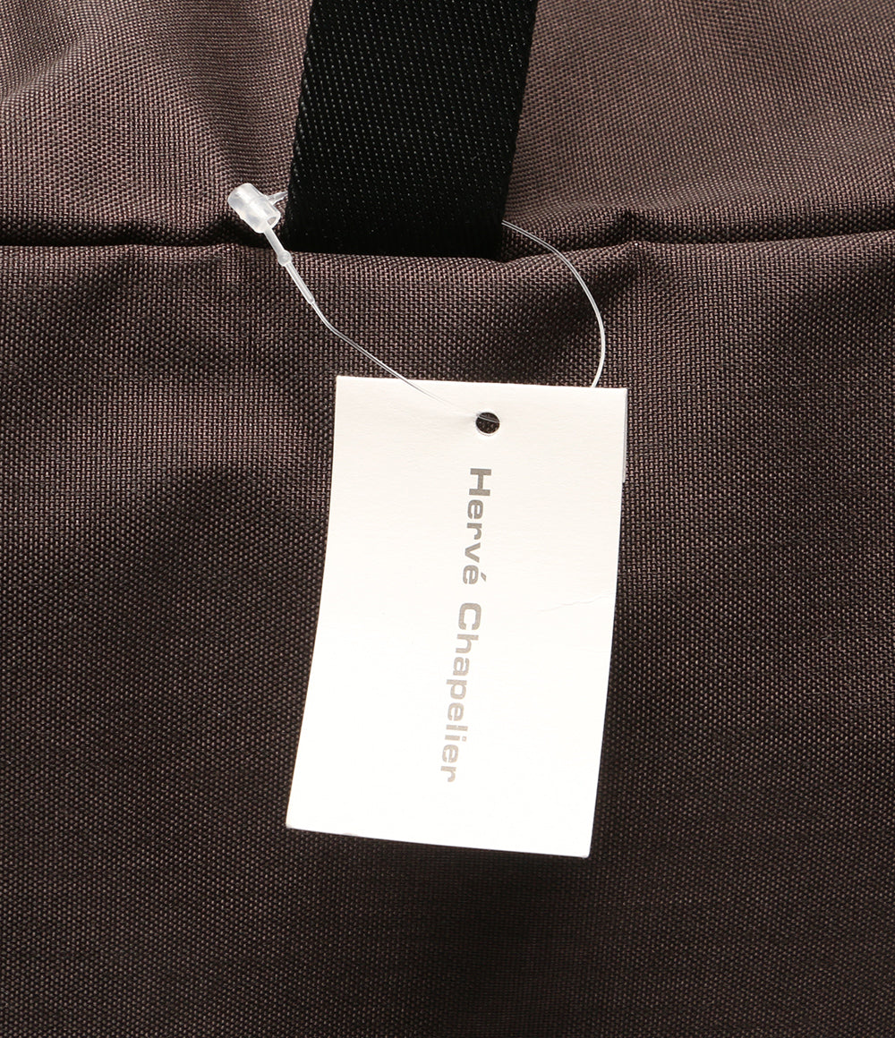 美品 HERVE' Chapelier ハンドバッグ 1957C コーデュラトラベルオーバーナイター モカ×ノワール レディース エルベシャプリエ
