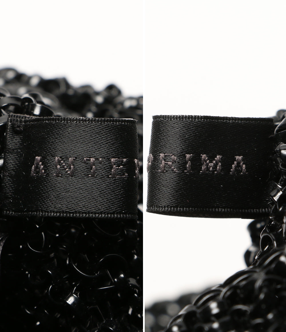 ANTEPRIMA ショルダーバッグ スカーフリボンデザイン ワイヤーブラック