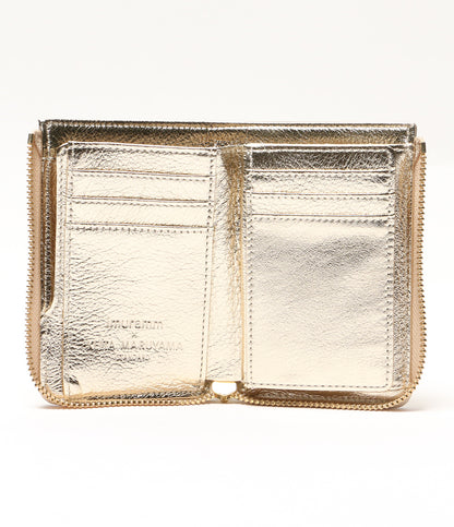 美品 KEITAMARUYAMA×imuramm イムラム 二つ折り財布 パンダ刺繍ミニウォレット レディース ケイタマルヤマ