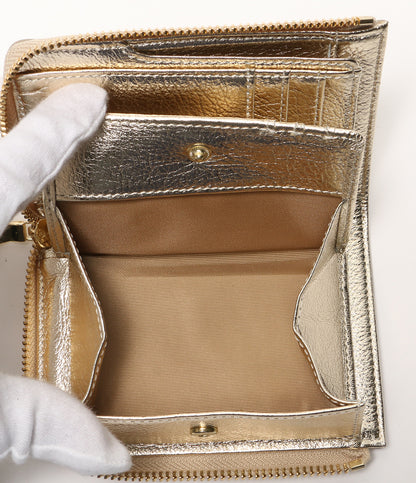 美品 KEITAMARUYAMA×imuramm イムラム 二つ折り財布 パンダ刺繍ミニウォレット レディース ケイタマルヤマ