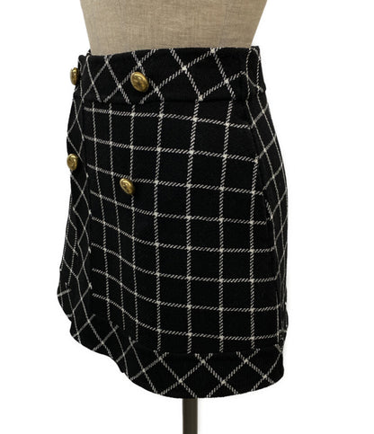 Christian Dior ラップミニスカート ウール レディース SIZE F34 クリスチャンディオール