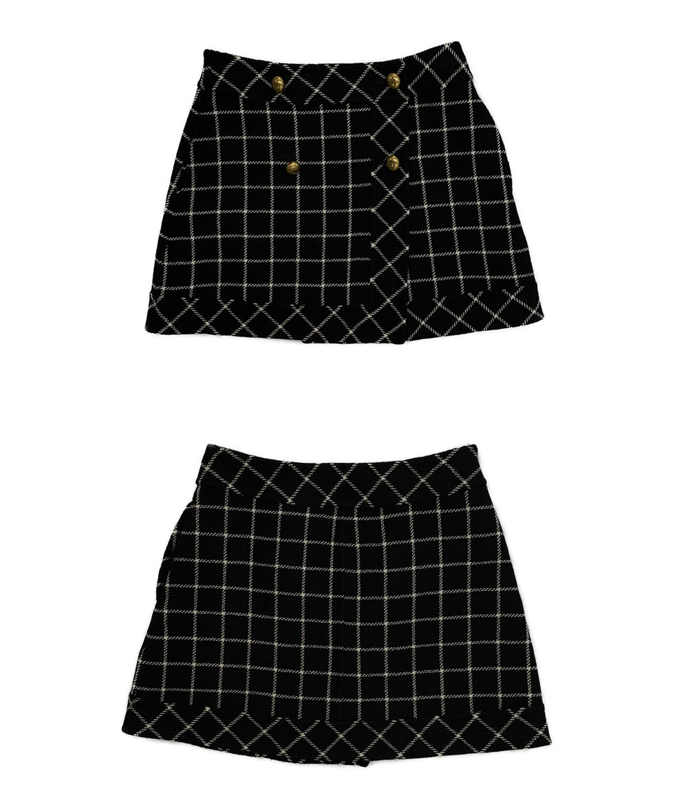 Christian Dior ラップミニスカート ウール レディース SIZE F34 クリスチャンディオール