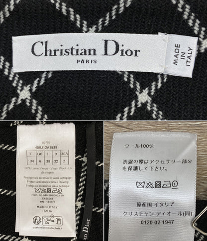 Christian Dior ラップミニスカート ウール レディース SIZE F34 クリスチャンディオール