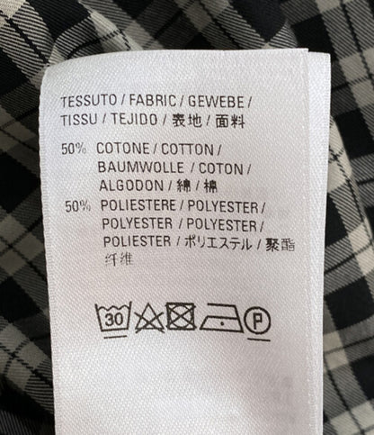 BALENCIAGA ボウタイブラウス チェック 642288 レディース SIZE 32 バレンシアガ