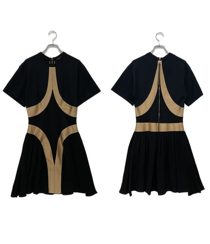 LOUIS VUITTON フラワーカーブドレス シルク RW212W UOL FLDR32 レディース SIZE S ルイヴィトン