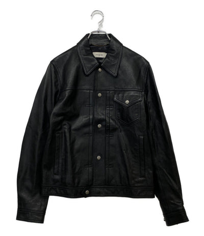 COACH レザージャケット ブラック メンズ SIZE 46 コーチ