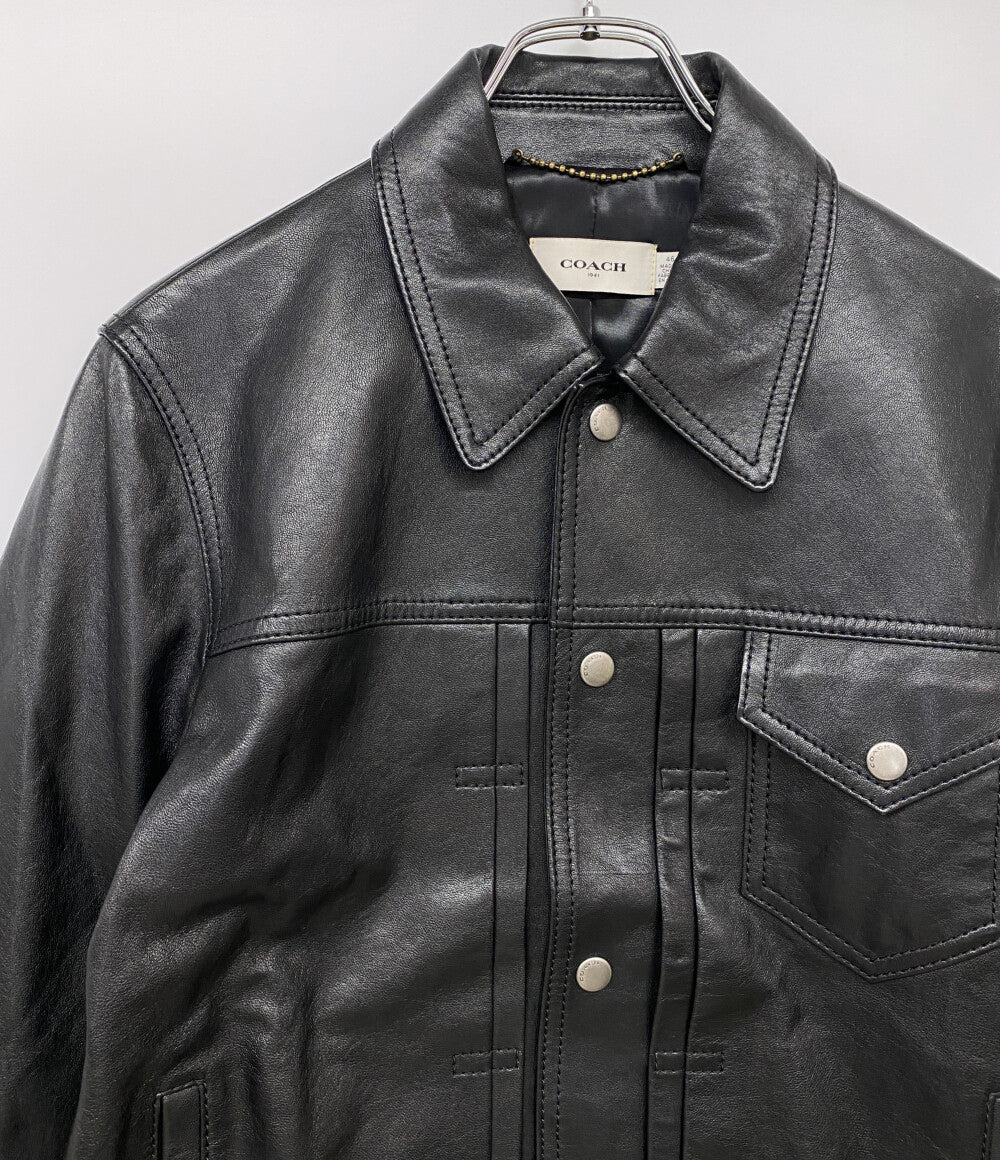 COACH レザージャケット ブラック メンズ SIZE 46 コーチ
