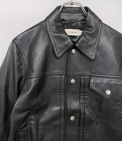 COACH レザージャケット ブラック メンズ SIZE 46 コーチ