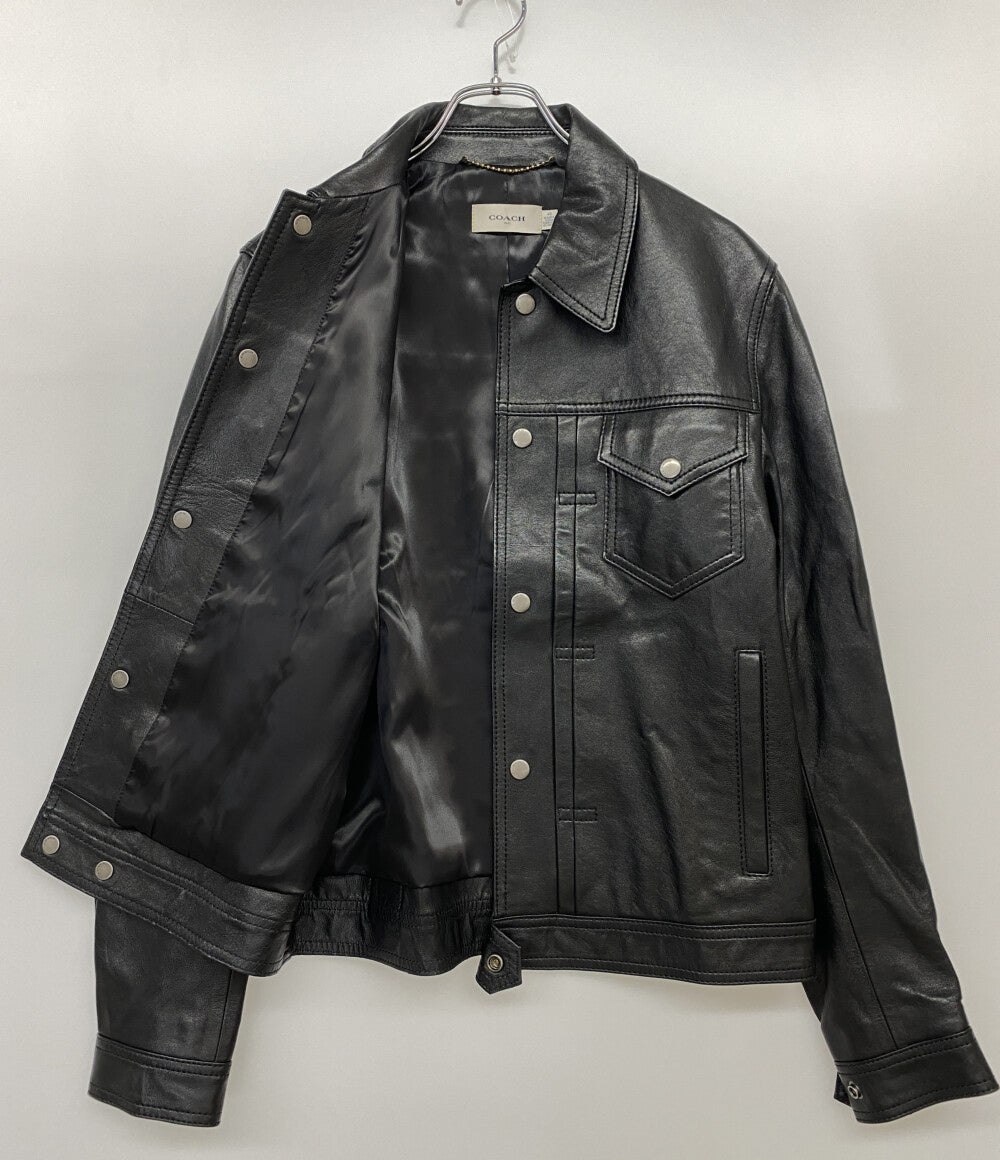 COACH レザージャケット ブラック メンズ SIZE 46 コーチ