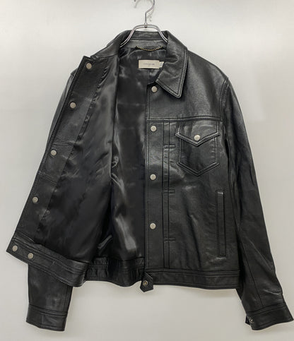 COACH レザージャケット ブラック メンズ SIZE 46 コーチ