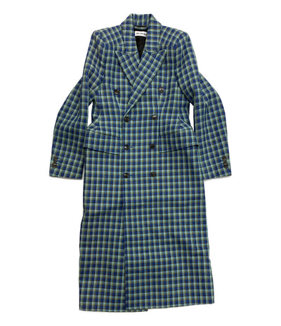 美品 BALENCIAGA チェックコート 19AW 479864 CA00985 レディース バレンシアガ