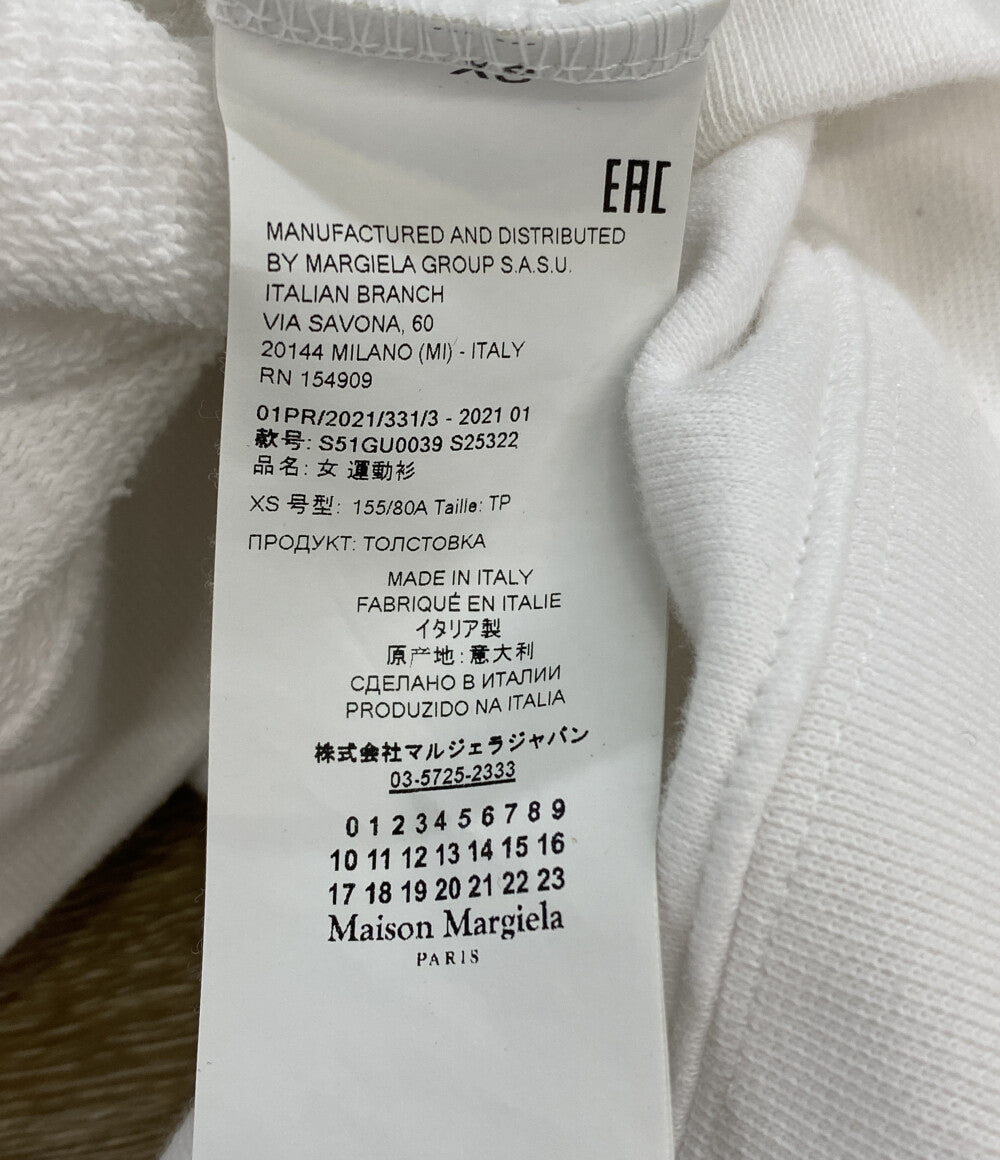 Maison Margiela パーカー ホワイト S51GU0039 レディース SIZE XS