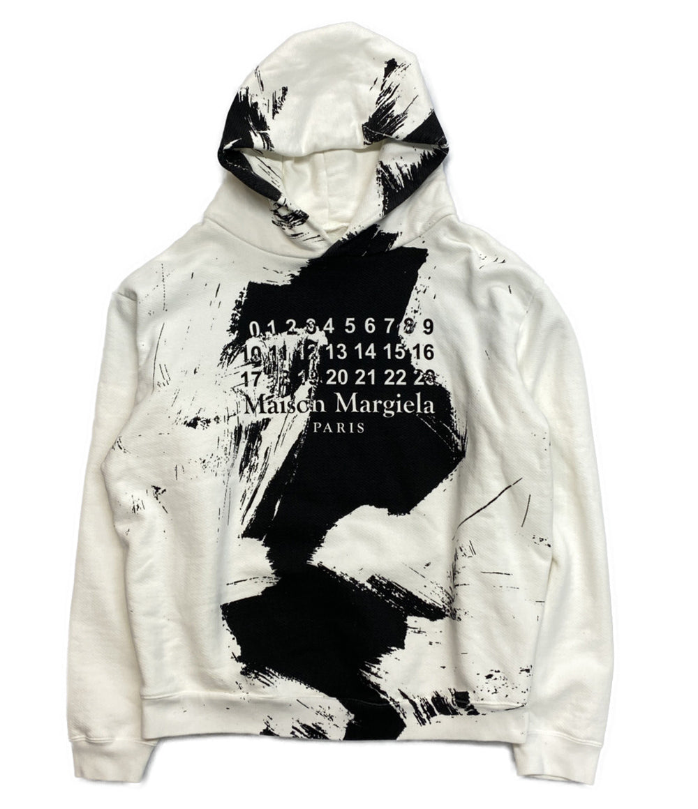 Maison Margiela パーカー ホワイト×ブラック S50GU0151 メンズ SIZE 46 メゾンマルジェラ
