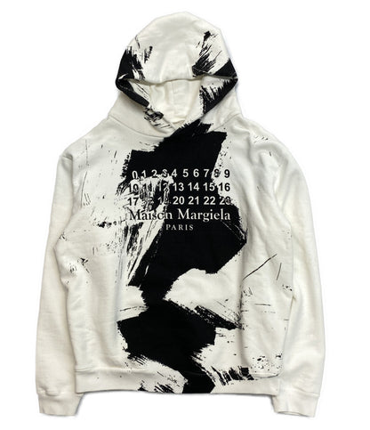Maison Margiela パーカー ホワイト×ブラック S50GU0151 メンズ SIZE 46 メゾンマルジェラ