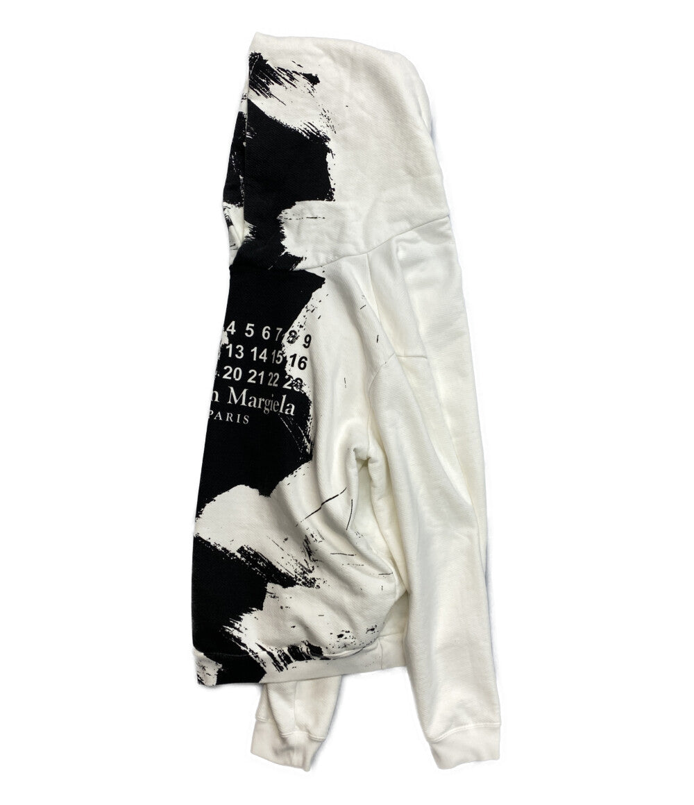 Maison Margiela パーカー ホワイト×ブラック S50GU0151 メンズ SIZE 46 メゾンマルジェラ