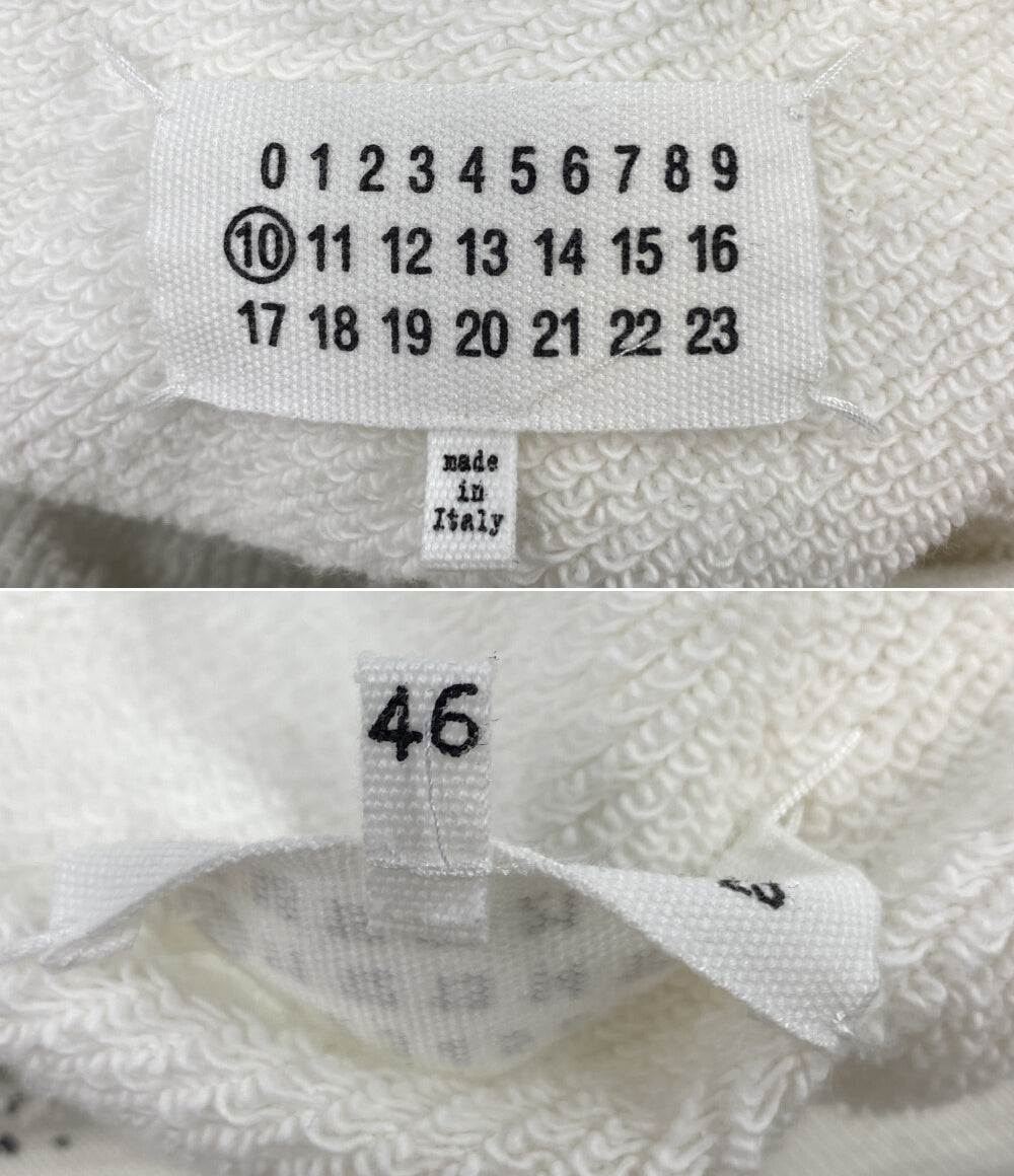 Maison Margiela パーカー ホワイト×ブラック S50GU0151 メンズ SIZE 46 メゾンマルジェラ