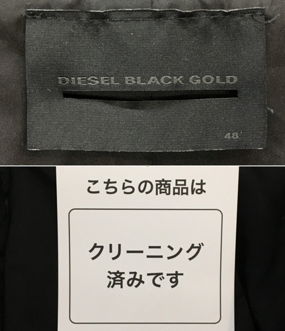 DIESEL BLACK GOLD ミリタリー中綿コート ブラック メンズ SIZE 48 ディーゼルブラックゴールド