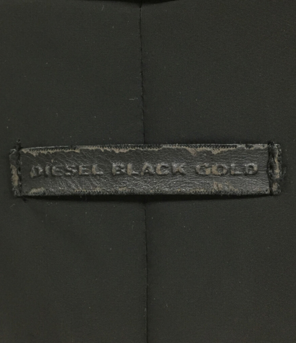 ディーゼル　ブラックゴールドのコート DIESEL BLACK GOLD ミリタリー中綿コート ブラック メンズ SIZE 48