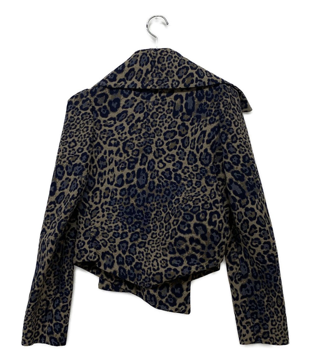 VIVIENNE WESTWOOD 変形ジャケット レオパード オーブボタン レディース SIZE 40 ヴィヴィアンウエストウッド