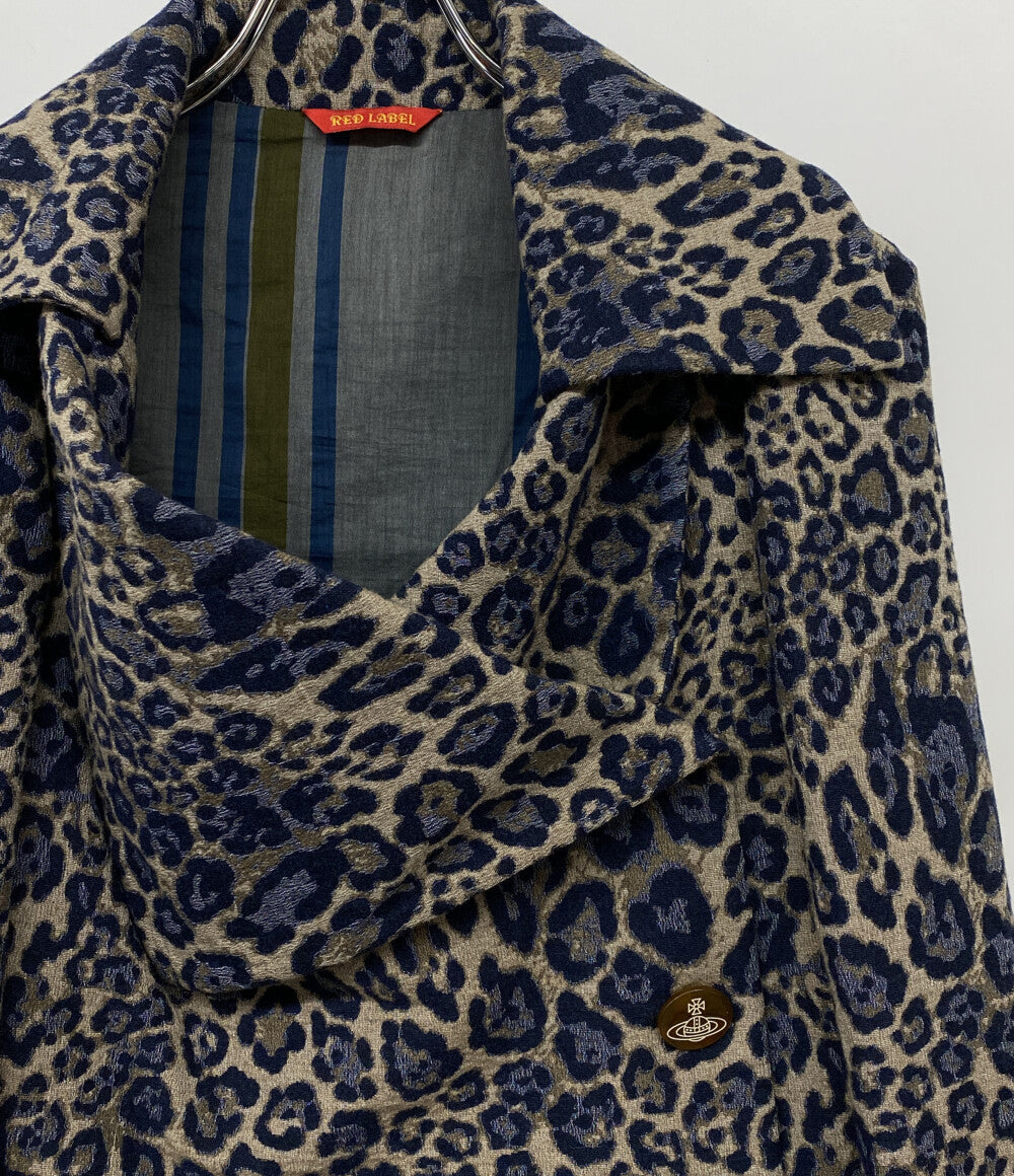 VIVIENNE WESTWOOD 変形ジャケット レオパード オーブボタン