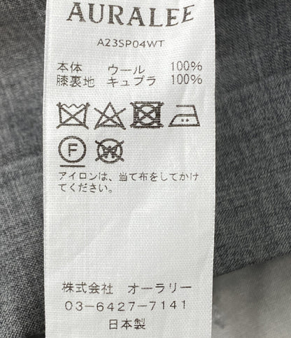 AURALEE スラックスパンツ SUPER FINE TROPICAL WOOL SLACKS Top Gray メンズ SIZE 4 オーラリー