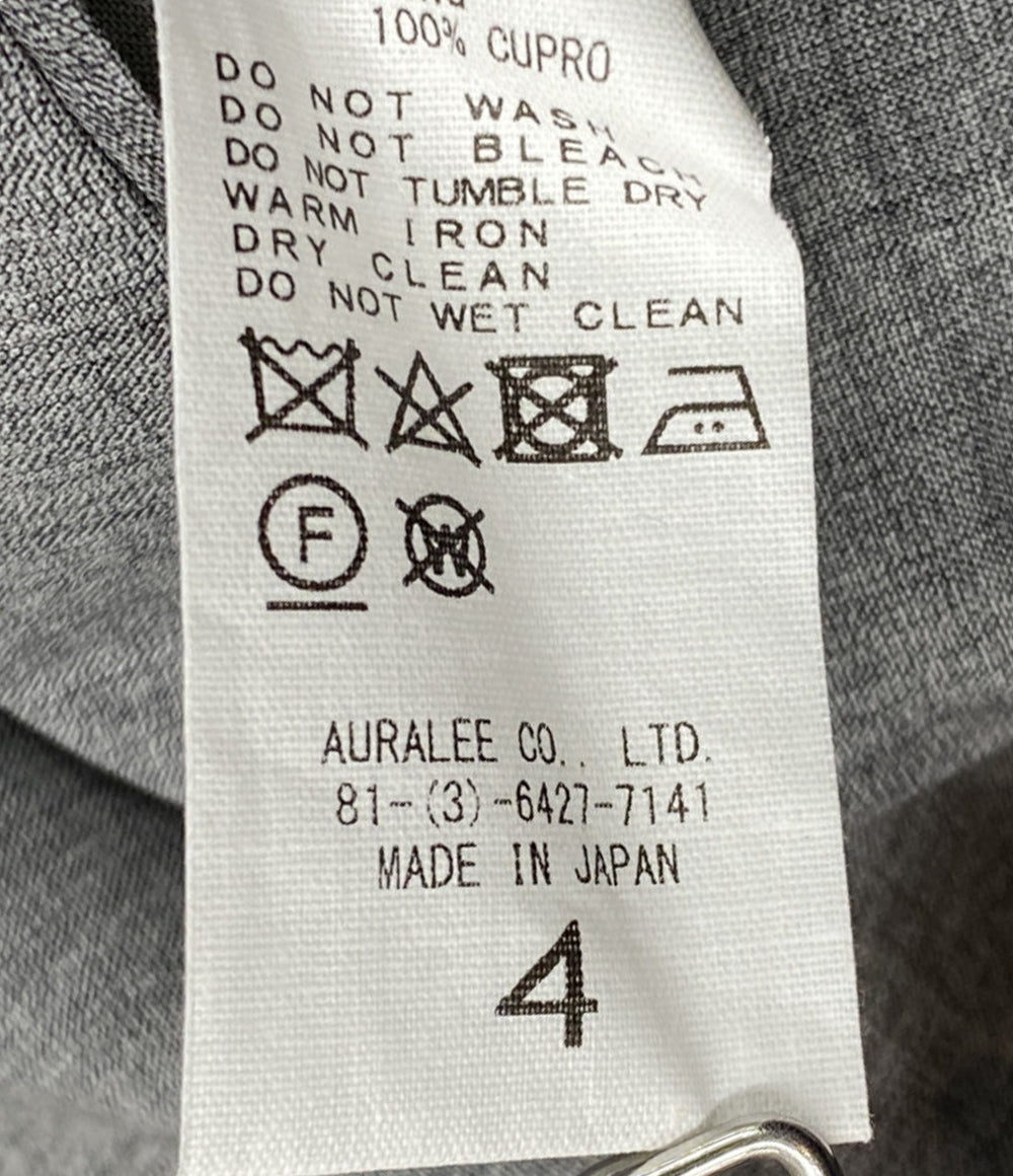 AURALEE スラックスパンツ SUPER FINE TROPICAL WOOL SLACKS Top Gray メンズ SIZE 4 オーラリー