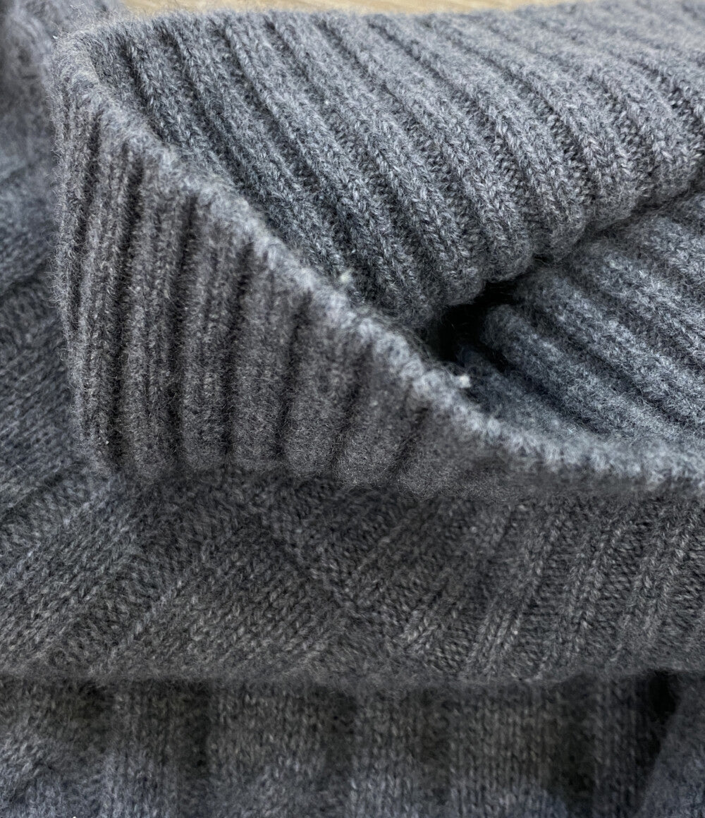 PICEA BABY CASHMERE ピセア ベイビーカシミヤ タートルネックニット グレー レディース SIZE M