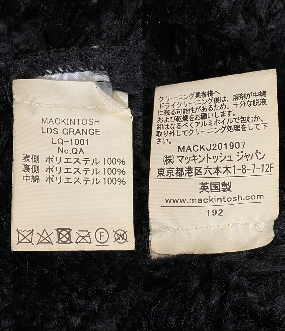 MACKINTOSH キルティングコート ブラック 裏ボア レディース SIZE 6 マッキントッシュ
