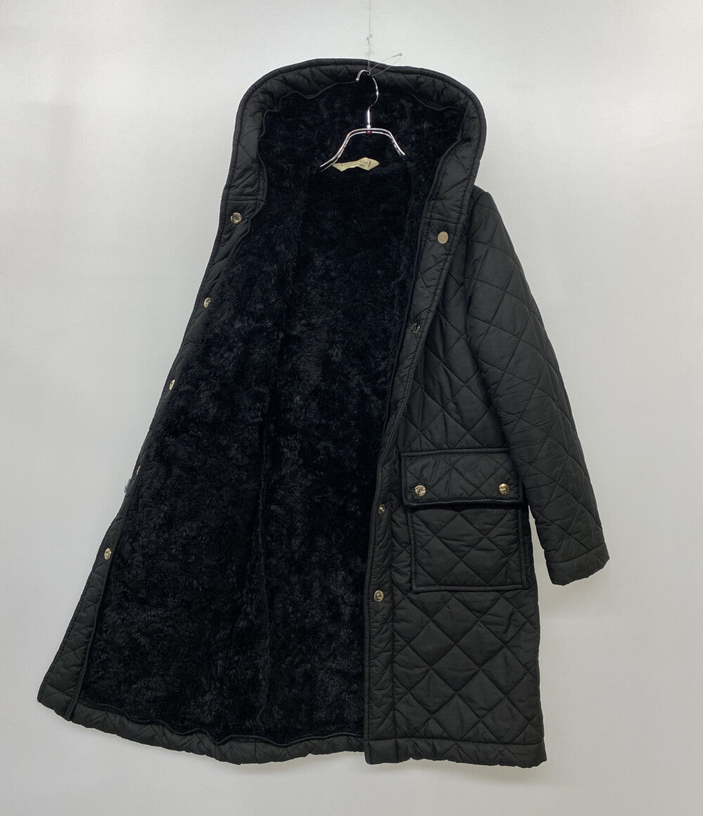 MACKINTOSH キルティングコート ブラック 裏ボア レディース SIZE 6 マッキントッシュ