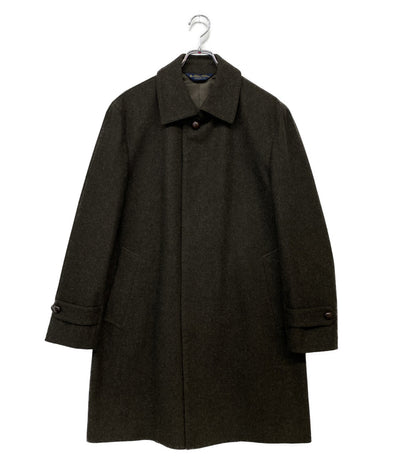美品 Brooks Brothers ウールステンカラーコート ブラウン メンズ SIZE 40 ブルックスブラザーズ