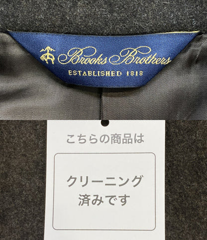 美品 Brooks Brothers ウールステンカラーコート ブラウン メンズ SIZE 40 ブルックスブラザーズ