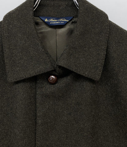 美品 Brooks Brothers ウールステンカラーコート ブラウン メンズ SIZE 40 ブルックスブラザーズ