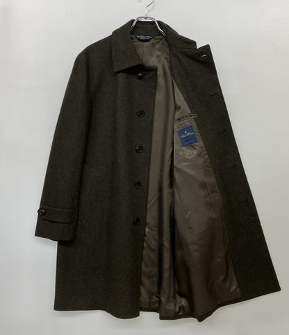 美品 Brooks Brothers ウールステンカラーコート ブラウン メンズ SIZE 40 ブルックスブラザーズ