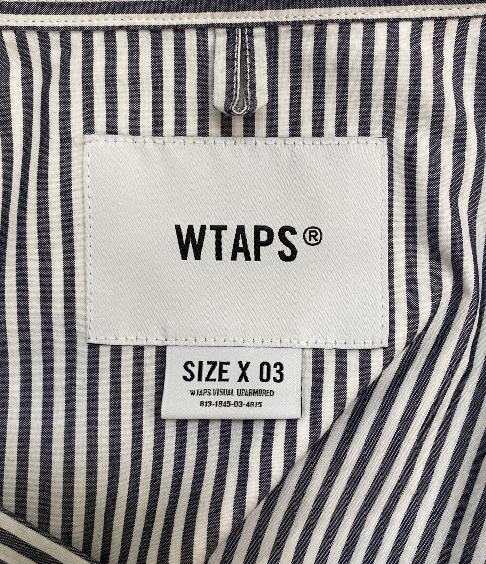 美品 WTAPS 長袖シャツ ストライプ メンズ SIZE 03 ダブルタップス
