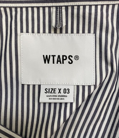 美品 WTAPS 長袖シャツ ストライプ メンズ SIZE 03 ダブルタップス
