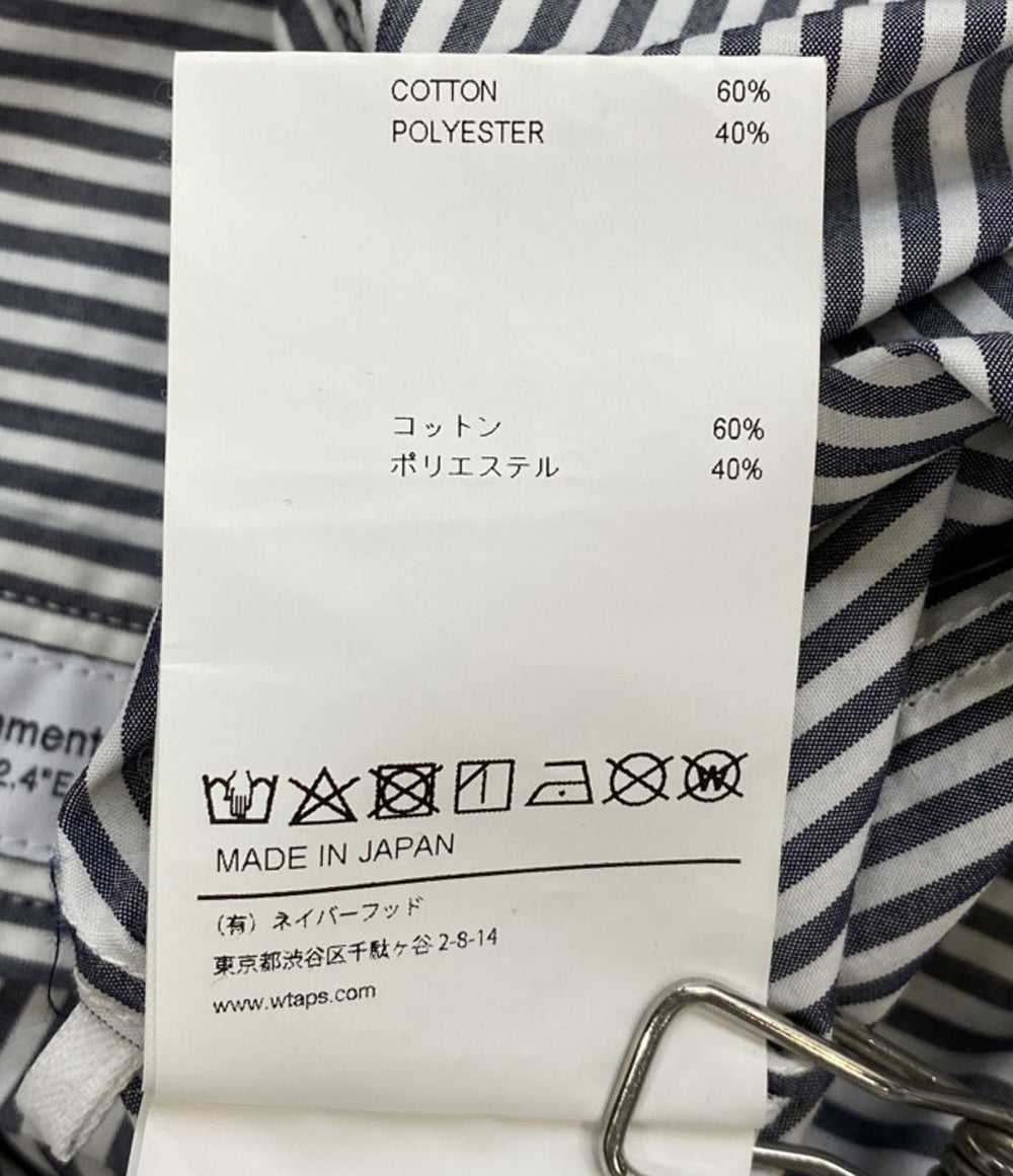 美品 WTAPS 長袖シャツ ストライプ メンズ SIZE 03 ダブルタップス