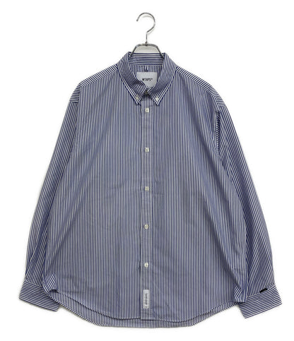 WTAPS 長袖シャツ ストライプ ブルー 231GWDT-SHM03 メンズ SIZE X03 ダブルタップス