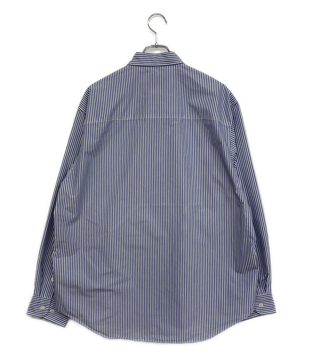 WTAPS 長袖シャツ ストライプ ブルー 231GWDT-SHM03 メンズ SIZE X03 ダブルタップス