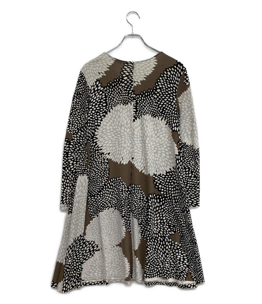 MAX MARA 長袖ワンピース フラワー柄 162614590000 レディース SIZE 38 マックスマーラ