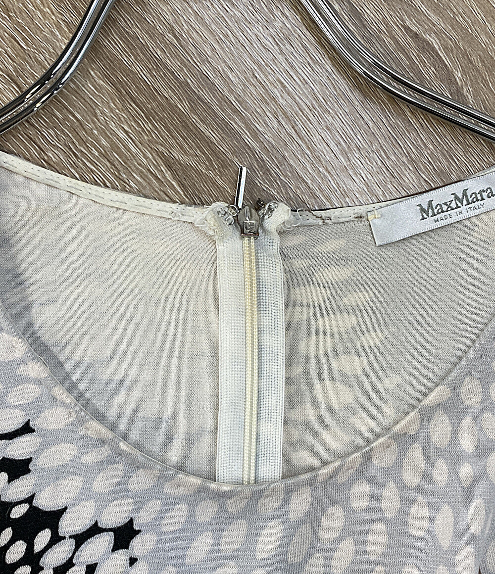 MAX MARA 長袖ワンピース フラワー柄 162614590000 レディース SIZE 38