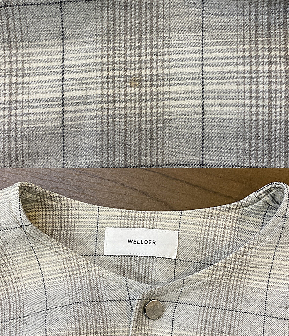 WELLDER ジャケット No Collar Check Shirts JKT WM20AJK09 メンズ SIZE 5 ウェルダー