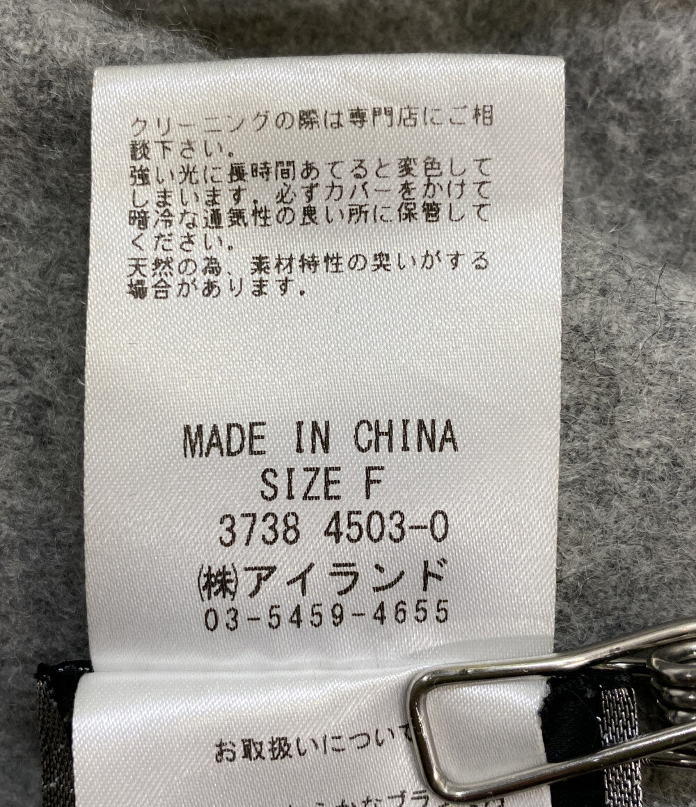 Diagram GRACE CONTINENTAL ダイアグラム グレースコンチネンタル ポンチョ カシミヤ100 フォックスファー レディース SIZE F