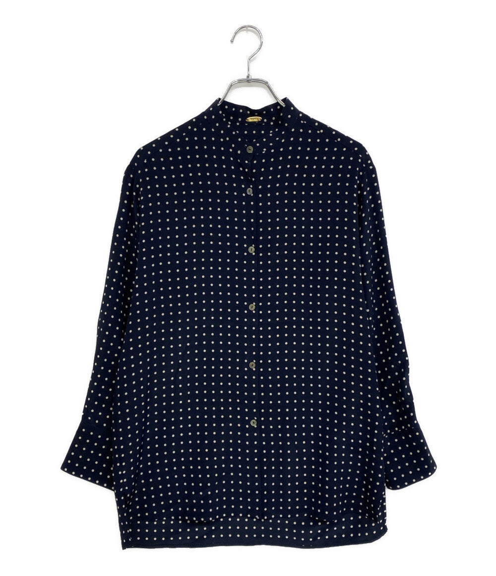DEUXIEME CLASSE 長袖シャツ BINDA silkドットプリント 19-050-500