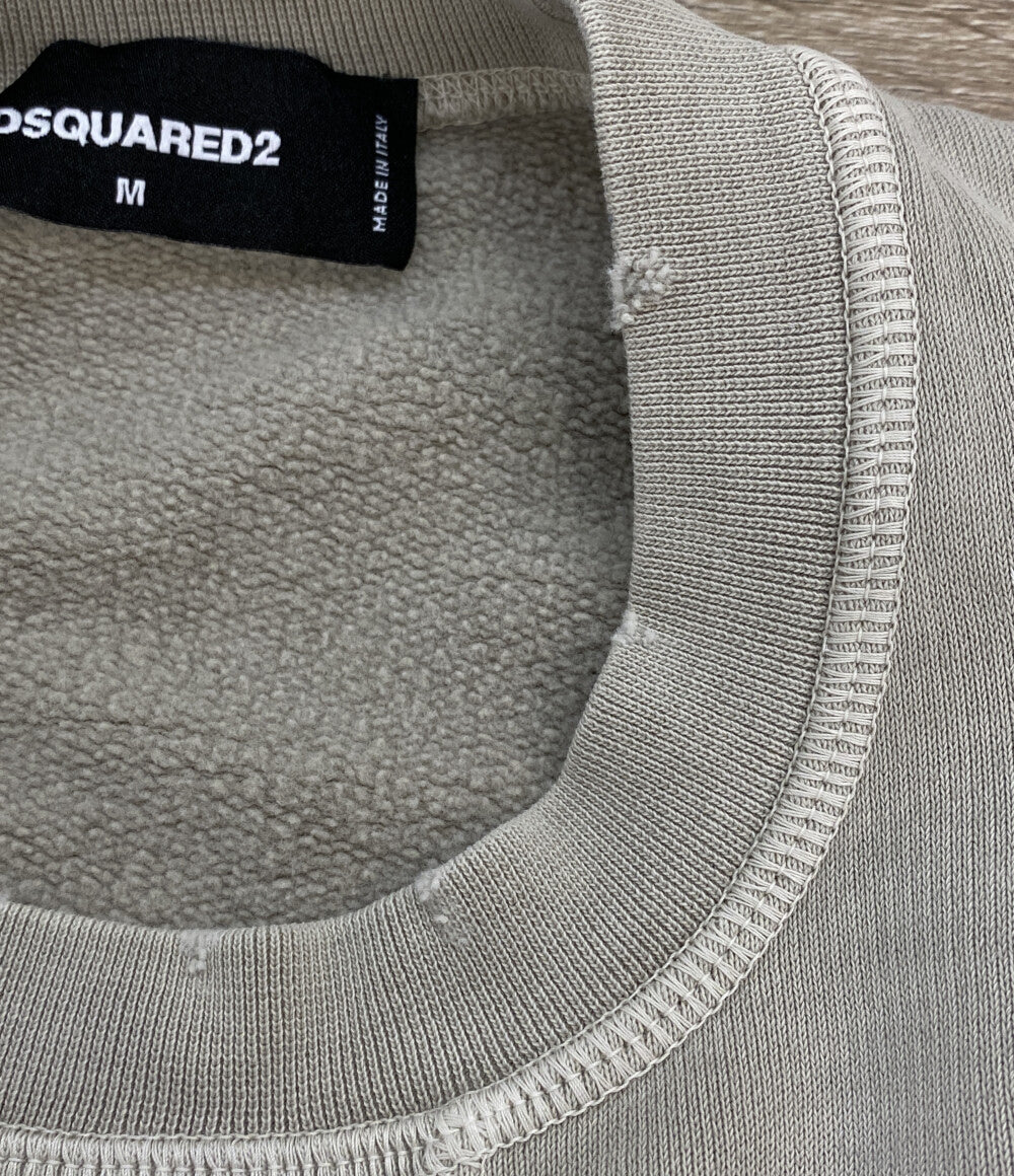 DSQUARED2 ディースクエアード スウェット ダメージ加工 M メンズ DSQUARED2 スウェットシャツ ダメージ加工 メンズ SIZE M ディー