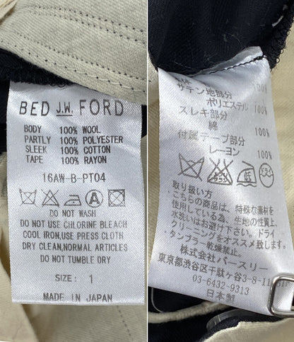 BED J.W.FORD ウールスラックスパンツ 16AW メンズ SIZE 1 ベッドフォード