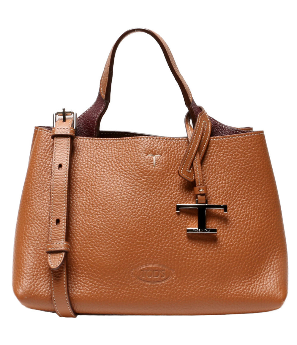TOD'S マイクロレザー 2way ショルダーバッグ レディース トッズ