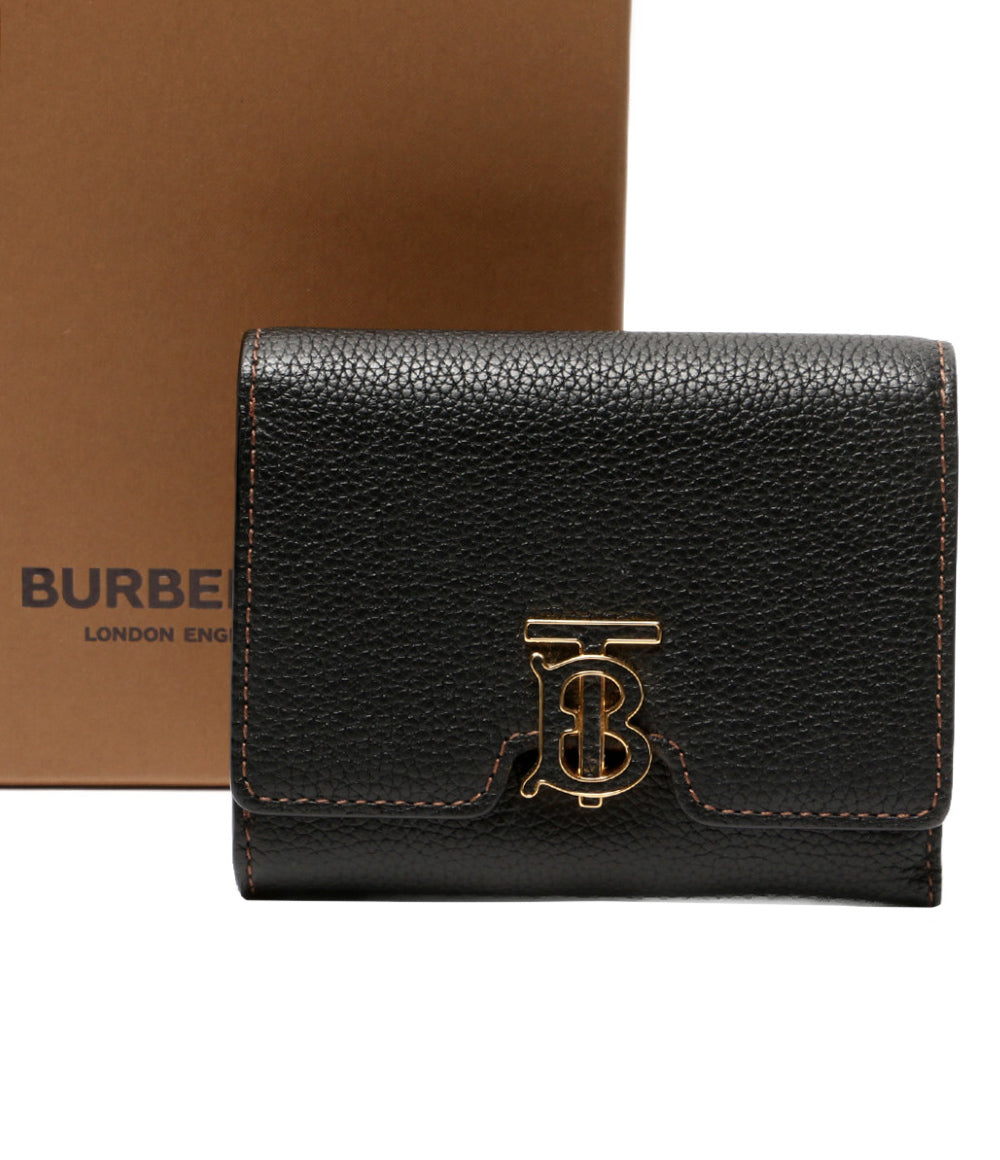 BURBERRY 二つ折り財布 コンパクトウォレット ブラック レディース バーバリー