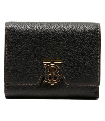 BURBERRY 二つ折り財布 コンパクトウォレット ブラック レディース バーバリー